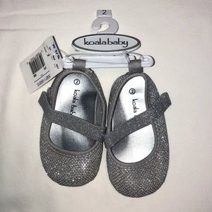 Kola Baby Silver Shoes Size 2